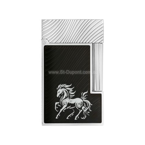 Picture of ligne 2 Horse  guilloche horse black