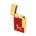 Picture of ligne 2 Horse mane guilloche horse red