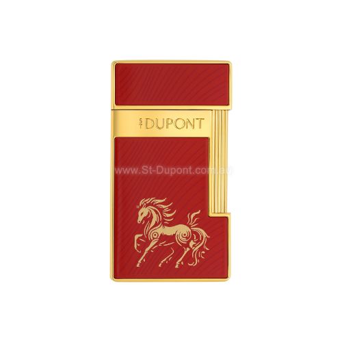 Picture of slimmy Lacquered Lighter horse red