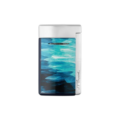 Picture of Minijet Lacquered lighter Géode blue