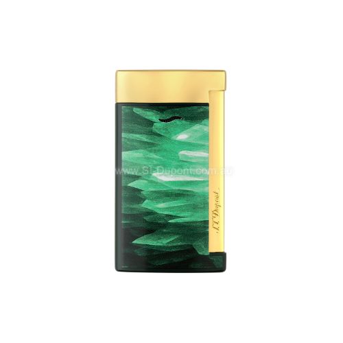 Picture of Slim 7 Lacquered lighter Géode green