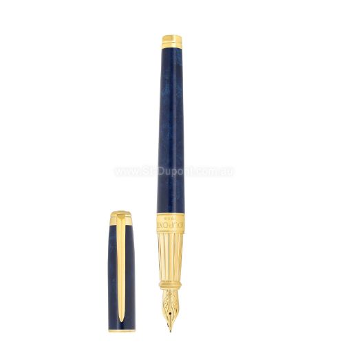 Picture of line d eternity Fountain pen large Savoir-Faire Popote blue