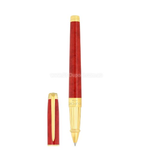 Picture of line d eternity Rollerball pen large Savoir-Faire Popote red